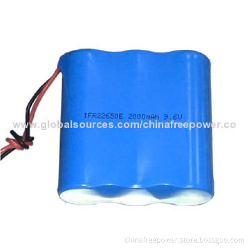 2000mAh battery pack, Lithium iron phosphate system, safety and long life